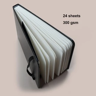 SeamiArt 2 Sizes Drawing Notebook For Watercolor 300GSM Paper/24 Sheets