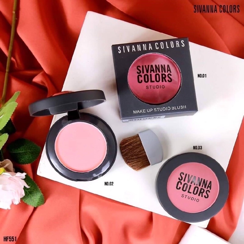 SALE⚡️บรัชออนรุ่นคลาสสิคใช้ได้กับทุกโอกาส Sivanna Colors Make Up Studio Blush เมคอัพ สตูดิโอบลัช ...