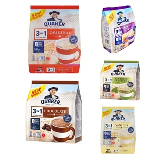 ข้าโอ็ตสำเร็จรูป Quaker 3in1 Cereal Drink ขนาด 12-15 ซอง 28 กรัม