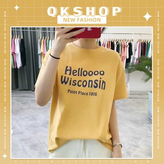 QKshop 🍟💙มาจ้าวัยรุ่นเสื้อยืดคอกลมสกรีนลายอักษรภาษาอังกฤษเท่ม๊วกกกกกกใครเห็นเป็นต้องกรี๊ด สวยโดนใจสุดๆ รีบมาซื้อน๊าา🛒