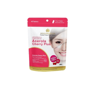 Gold Princess Acerola Cherry Plus (อะเซโรล่า เชอร์รี่ พลัส บรรจุ 40 เม็ด)