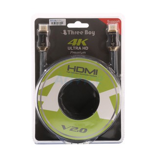 Cable HDMI 3D 4K (V.2.0) M/M (5M) Threeboy