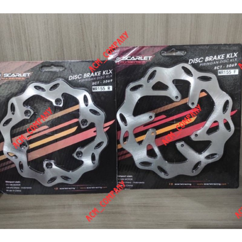 ชุดแผ่นดิสก์สูญญากาศ WR CRF KLX / CRF150 WR155 KLX150 Scarlet Racing Original