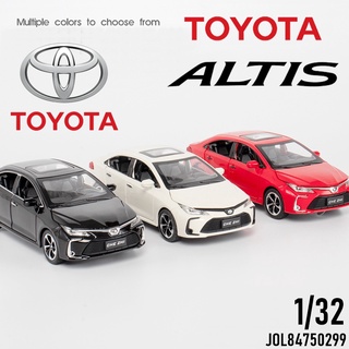 โมเดลรถเหล็ก รถเหล็ก TOYOTA COROLA ALTIS 1/32 เปิด-ปิด ประตูได้ ล้อยาง โมเดล โตโยต้า โมเดลรถเหล็ก