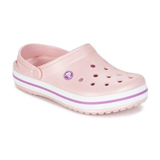 จัดการเคลียร์! ! Crocs ราคาถูก รองเท้าแตะผู้หญิง รองเท้าแตะ รองเท้าแตะ สีชมพู