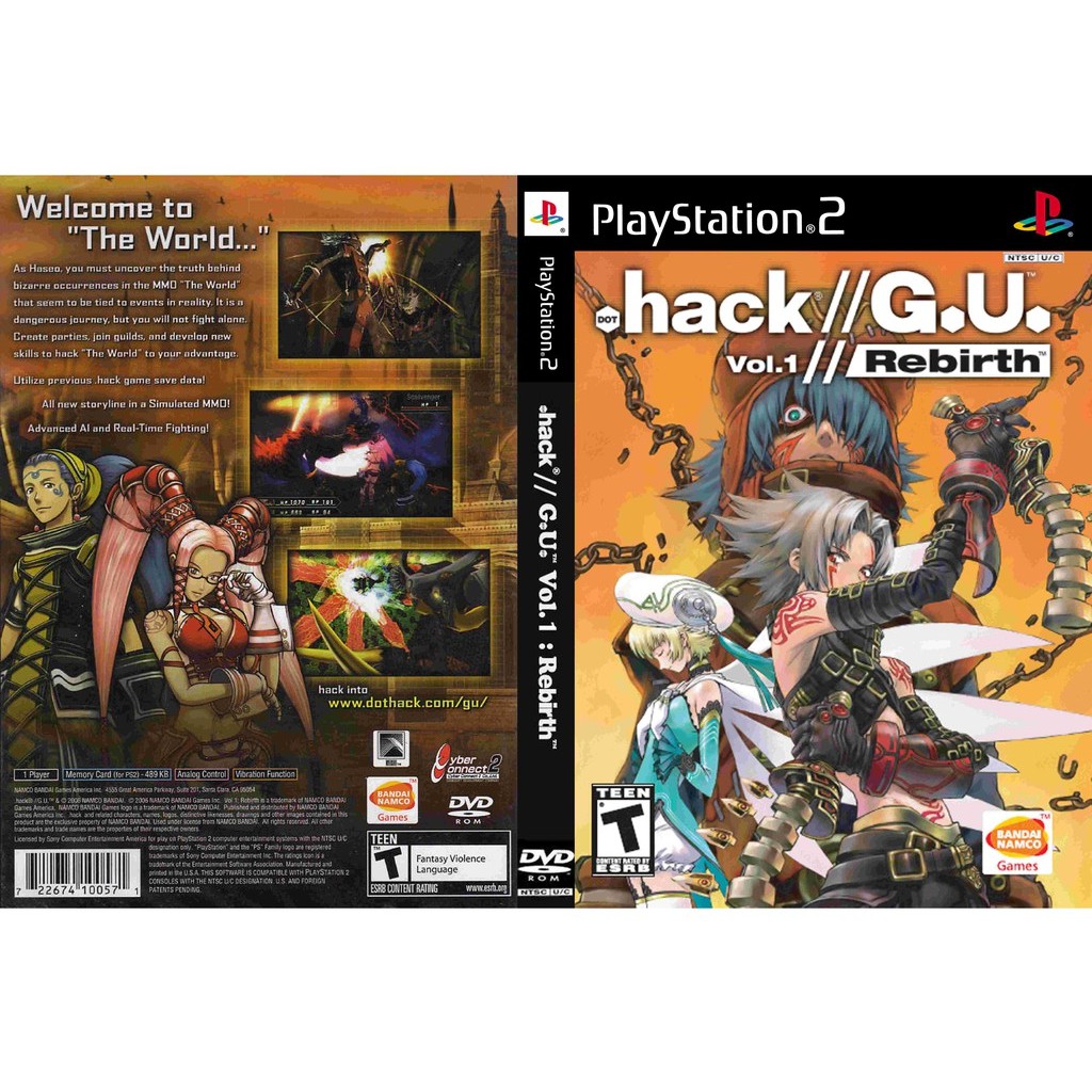 เกมส์ Dot Hack G U Vol.1 Rebirth (PS2) สำหรับเครื่องที่แปลงระบบแล้วเท่านั้น