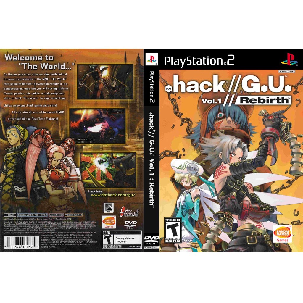เกมส์ Dot Hack G U Vol.1 Rebirth (PS2) สำหรับเครื่องที่แปลงระบบแล้ว