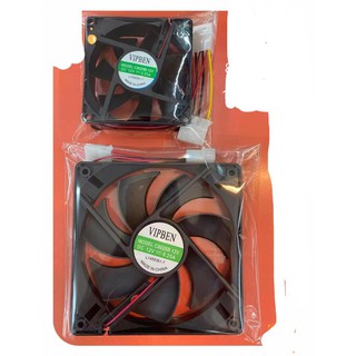 ส่งจากไทย พัดลมคอม พัดลม 12v ดีซี DC.Fan ไฟตรง 12 โวลด์ 8ซม 12ซม 8cm 12cm พัดลมเคส พัดลมระบายความร้อน DC Fan