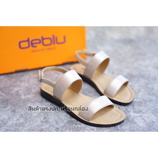 SIZE36-41 รองเท้าแตะสุภาพสตรีแบบรัดส้น เพื่อสุขภาพพื้นนุ่มมาก Deblu รุ่น L5004S สีดำ/สีครีม