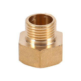 [คลังสินค้าใส] Tool House.ay 1pc Brass Water Pipe Hex Bushing Reducer Adapter 1/2BSPT Male and 3/4BSPT Female Thread