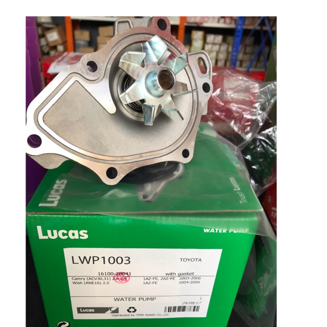 🔥ลดเพิ่ม 25 บาทใส่โค้ด WEE752XS🔥 Lucas ปั้มน้ำรถยนต์ Toyota แคมรี่ Acv30 และ Wish เครื่อง 1AZ-FE จำน