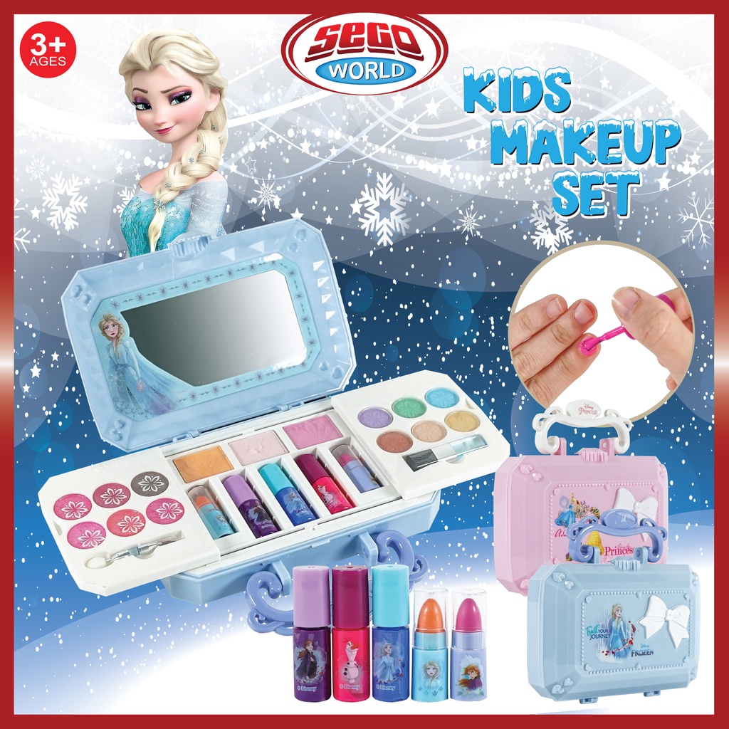 Kids Make Up Toys FZ Princess Makeup Box Set For Baby Kids Girl Cosmetic Toy Set Mainan Budak Perempuan