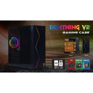 CASE (เคส) NEOLUTION E-SPORT รุ่น LIGHTNING V2 (RGB) board : ATXMicro - ATX Mini - ITX