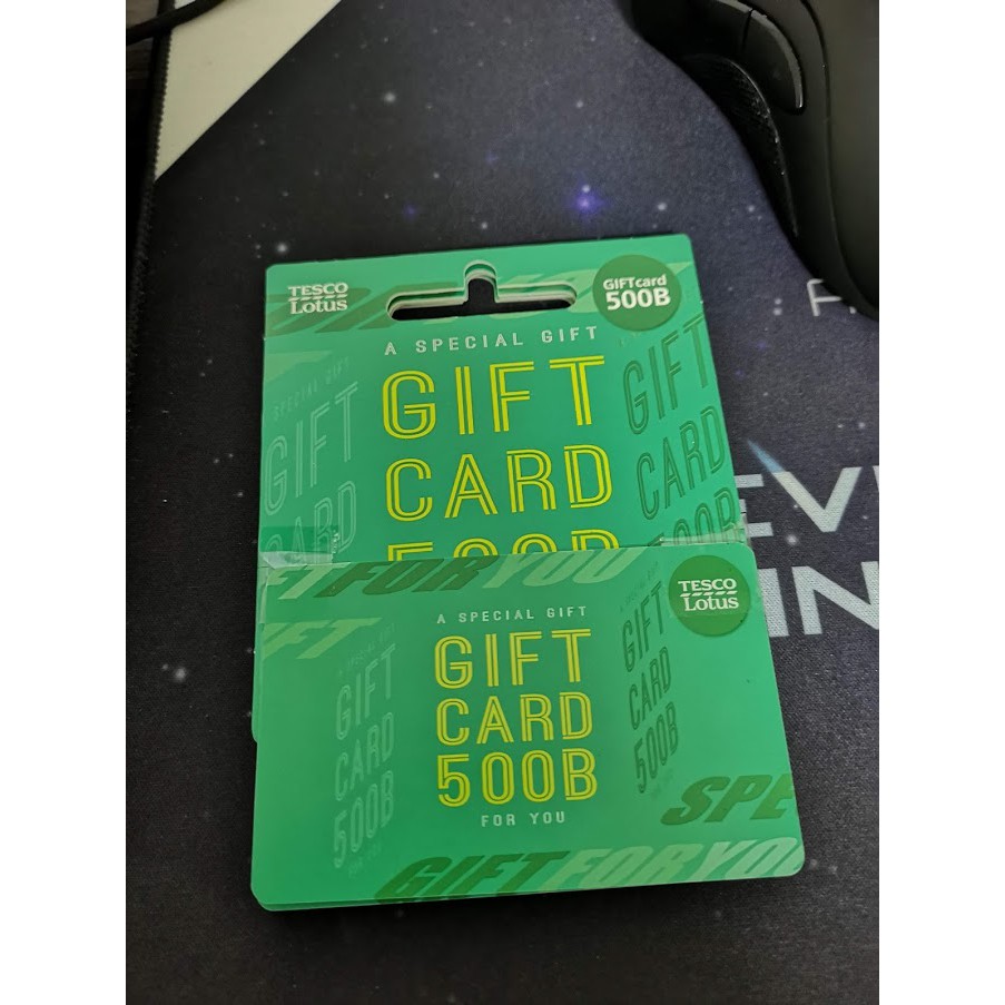 Gift card / Voucher / บัตรกำนัล  - Tesco Lotus มูลค่า 500 บาท จำนวน 4 ใบ