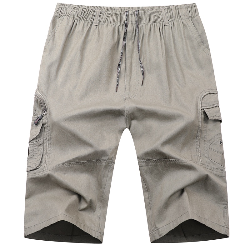 799 กางเกงขาสั้นยางยืดผู้ชายไซส์ใหญ่100% cotton