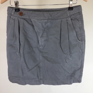 Zara Grey Cotton Faded Skirt กระโปรงขาสั้น ซาร่า