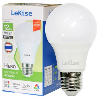 LeKise หลอดไฟ LED A60 HERO 12W แสงคลูไวท์ (CW) E27