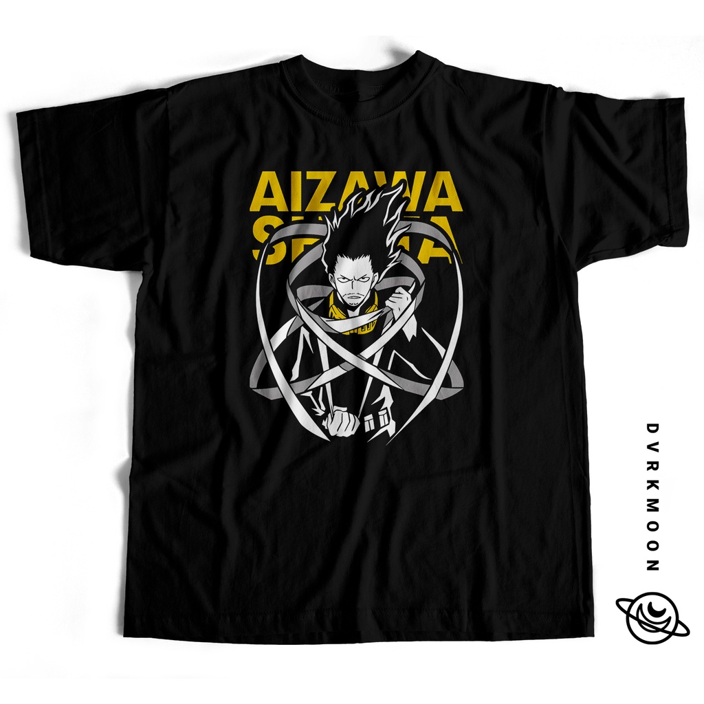 【ผ้าฝ้ายแท้】เสื้อเชิ้ต ลายการ์ตูนอนิเมะ Aizawa Sensei My Hero Academia