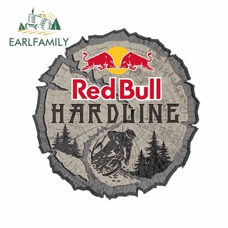 Earlfamily สติกเกอร์แฟชั่น ลาย Red Bull Surf Hat กันน้ํา 13 ซม. x 12.8 ซม. สําหรับติดตกแต่ง