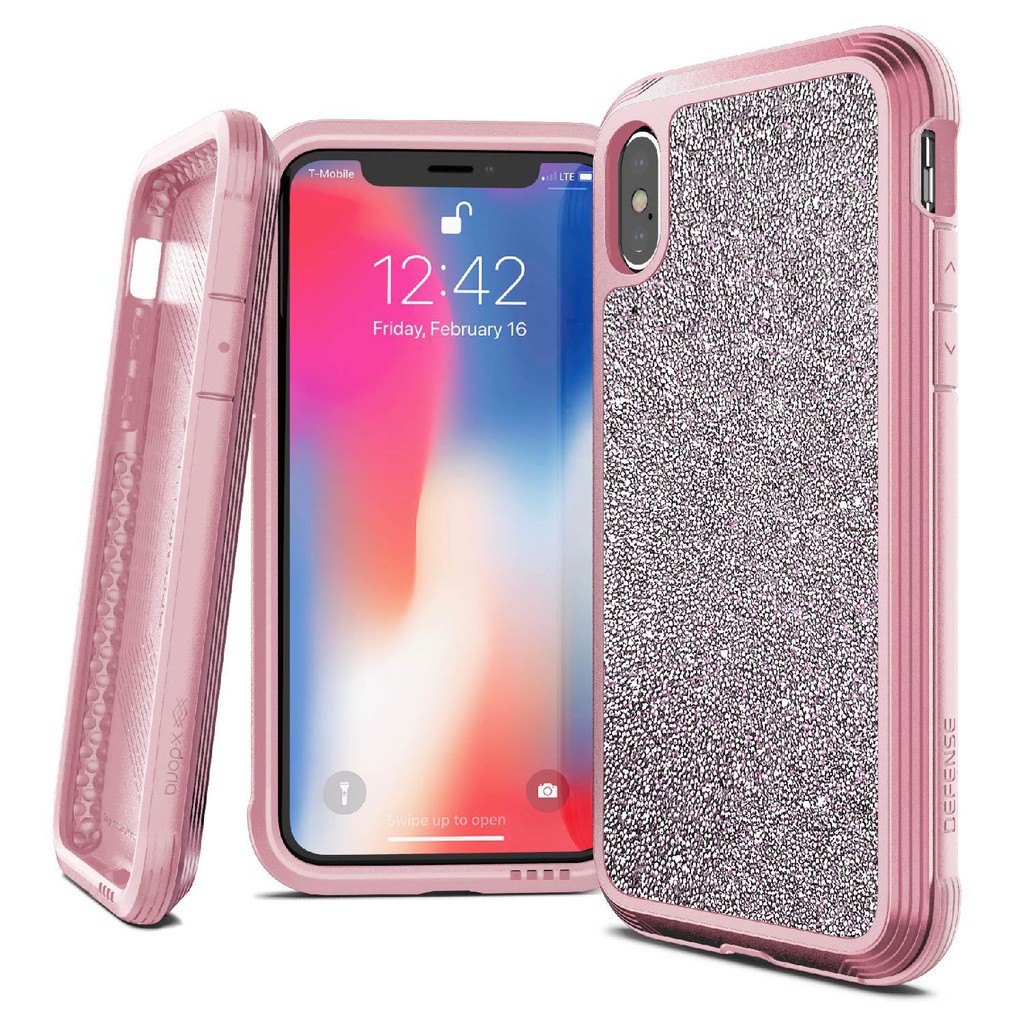เคสกันกระแทก X-Doria Defense Lux Crystal Case for iPhone XR - Pink ของแท้สินค้านำเข้า