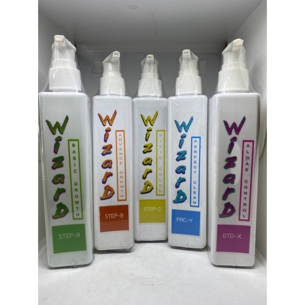 ปุ๋ยไม้น้ำ Wizard ครบเซ็ท 8HHk