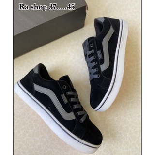 [B1341 ] รองเท้าผ้าใบ หนังสักหลาด มีsize 37-45 สินค้าใหม่💯%