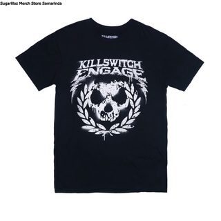 เสื้อยืดโอเวอร์ไซส์Killswitch Band เสื้อวง Engage Skull Spraypaint - MS-4XL