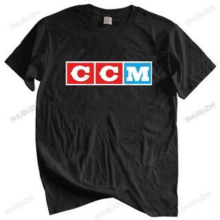 [COD]เสื้อยืดผ้าฝ้าย พิมพ์ลายโลโก้ฮอกกี้ Ccm ขนาดใหญ่ แฟชั่นฤดูร้อน สําหรับผู้ชายS-5XL