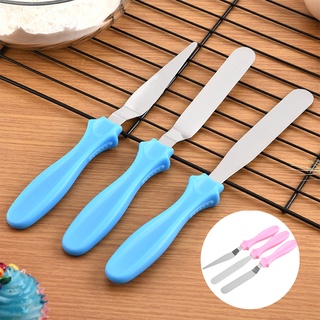 Spatula set สปาตูล่า (3 ชิ้น) สป่าตูล่างอตกแต่งเค้ก ที่ปาดครีม สปาตูล่าพลาสติก อุปกรณ์เบเกอรี่ สุดค้ม