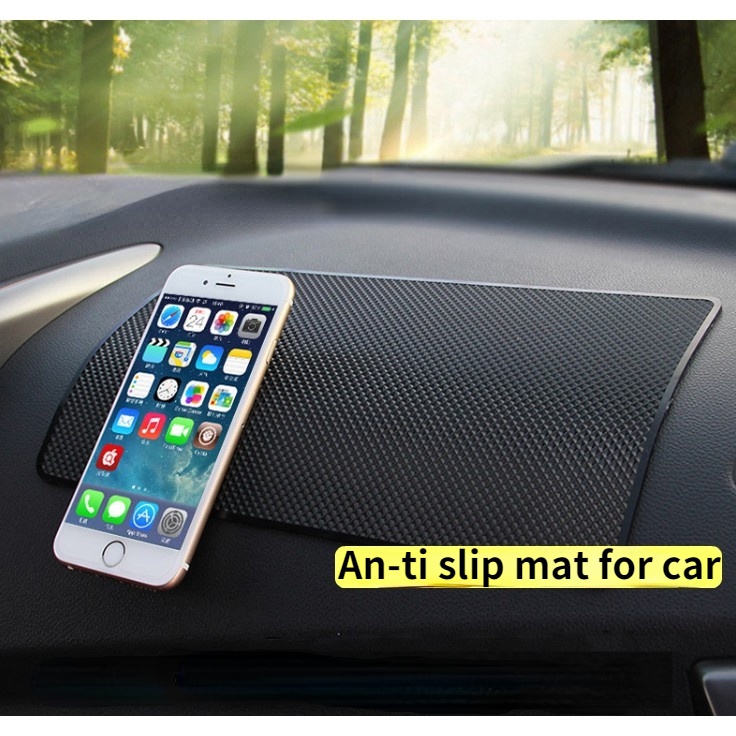 (Ready stock ）แผ่นกันลื่น ยึดมือถือ วางสิ่งของในรถ ขนาดเล็ก และขนาดใหญ่ Mobile phone holder ship immediately