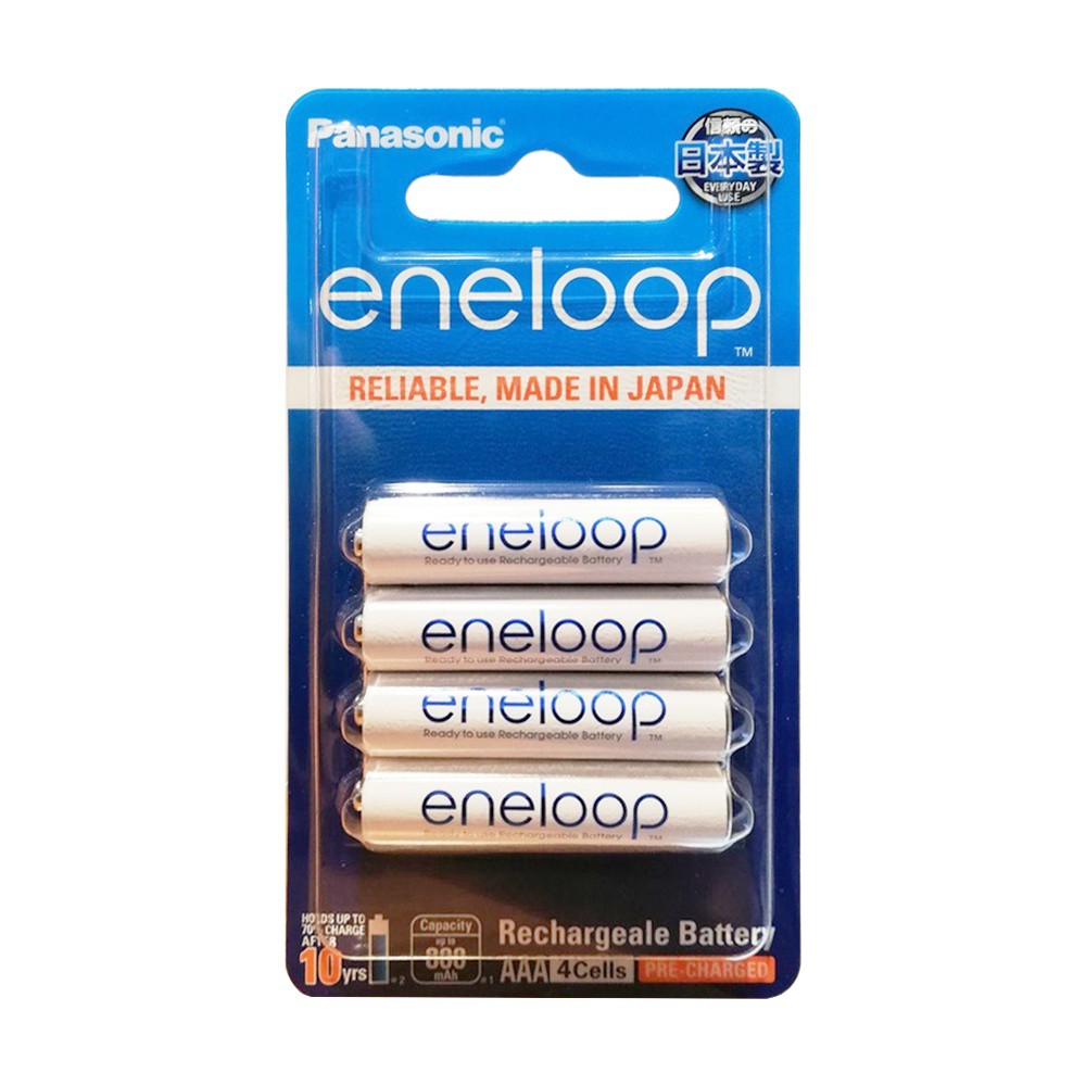 Panasonic eneloop ถ่านชาร์จ AAA 800 mAh Rechargeable Battery ถ่านชาร์จ PANASONIC AAA ENELOOP 4MCCE แ