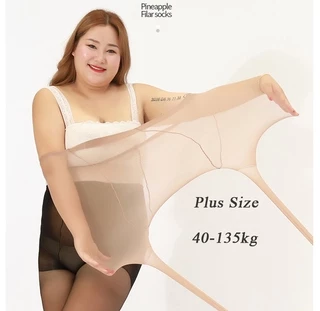 Hope Plus ขนาดผู้หญิงเซ็กซี่ไนลอน Pantyhose สุภาพสตรีฉีกขาด Breathable Elastic Tights Slim ถุงน่องเอวสูง Sun Protection ถุงน่องกางเกงท่อฤดูร้อน