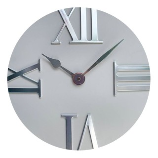 clock WALL CLOCK 30.5X30.5 MORPHIN GREY SILVER Home decoration Home &amp; Furniture นาฬิกา นาฬิกาแขวน ON TIME MORPHIn GREY S