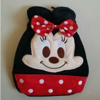 ถุงหูรูด ลาย มินนี่เม้าส์ Minnie mouse ใส่เครื่องสำอาง ของกระจุ๊กกระจิ๊ก ก็ได้ค่ะ ขนาด 7.5x7.5 นิ้ว