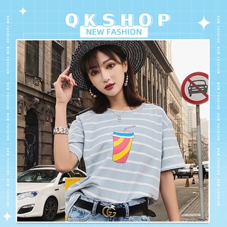 QKshop เสื้อยืด ใส่สบายสุดๆ 💕 ใส่นอน ใส่เดินห้างก็ยังได้ เนื้อผ้านุ่มมาก ใส่แล้วดูผอมมาก🔥