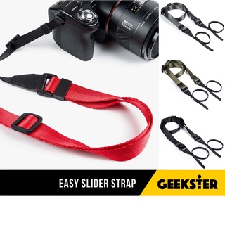 สายคล้องกล้อง 🇹🇭 Easy Slider ปลายแบน ปรับความยาวง่าย ( สายคล้อง Easy Slide Camera Strap / Neck Strap / สายกล้อง )