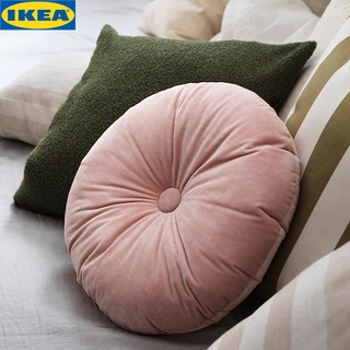 IKEA KRANSBORRE ครานส์บอเรอ หมอนอิง, ผ้ากำมะหยี่เส้นใยโพลีเอสเตอร์ ให้สัมผัสที่นุ่มสบายเป็นพิเศษ ชมพูอ่อน 40 ซม