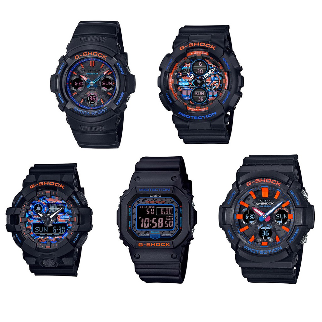 Casio G-Shock นาฬิกาข้อมือผู้ชาย รุ่น City Camouflage (AWR-M100SCT-1A,GA-140CT-1A,GA-700CT-1A,GW-B5600CT-1,GAS-100CT-1A)