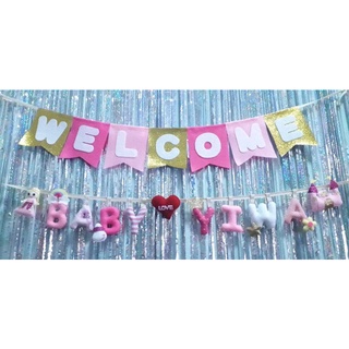 🔖อักษรผ้า 🔖Baby Banner 🔖โมบาย 🔖ป้ายชื่อลูกน้อย/คนรัก