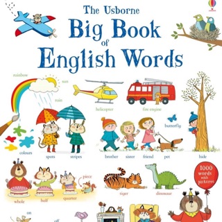 The Usborne Big Book of English Wordsสอนศัพท์ภาษาอังกฤษ เล่มใหญ่มากปกแข็งทั้งเล่ม