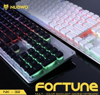 NUBWO NK-32 FORTUNE MULTI-COLOR BACKLIGHT  GAMING KEYBOARD