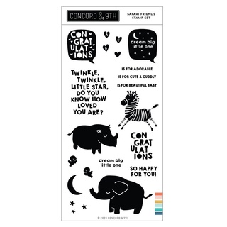 SAFARI FRIENDS STAMP SET