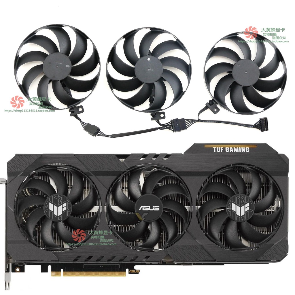 กราฟิกการ์ดพัดลมระบายความร้อนสําหรับ Asus Rtx3090 3080Ti 3070Ti 3060Ti Tuf