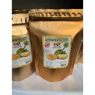 ผงทุเรียน 100% ฟรีสดราย ขนาด 100gกรัม หรือ 1000g (1kg) ทุเรียนหมอนทอง ฃนิดเข้มข้น ใช้ได้กับทุกเมนู