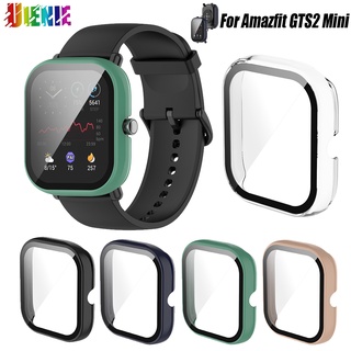 2022 เคส พร้อม ฟิล์มกันรอย ในตัว Amazfit GTS 2 mini (GTS2 mini) Case Glass.เคสหน้าจอ Tpu กันกระแทกสําหรับ Xiaomi Huami Amazfit GTS 2 มินิเคสหน้าจอสําหรับ Amazfit GTS2 mini Case+ฟิล์ม