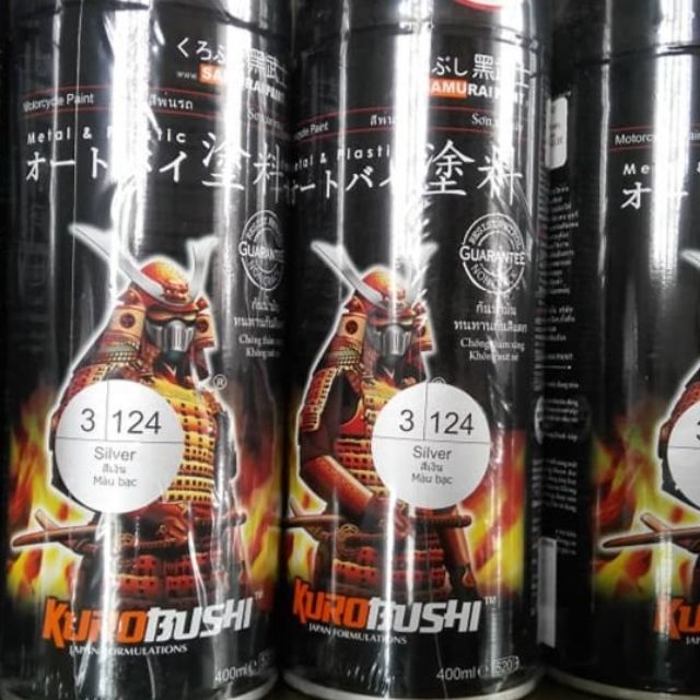 สีซามูไรสีเงิน3/124*