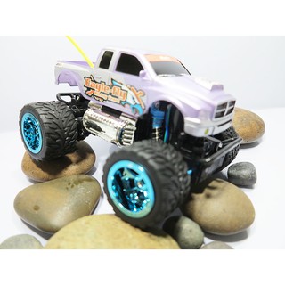 รถบังคับวิทยุ Super Giant 4WD Monster Truck อัตราส่วน 1:16 วิ่งได้ทุกสภาพพื้นผิว มีไฟหน้า – ZONERTOY  _ สีม่วง ล้อฟ้า