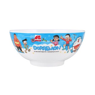 ชามเมลามีน 7 นิ้ว SUPERWARE DORAEMON SKY ผ่านกระบวนการผลิตที่ได้รับมาตรฐาน ปลอดภัยจากสารเคมีตกค้าง