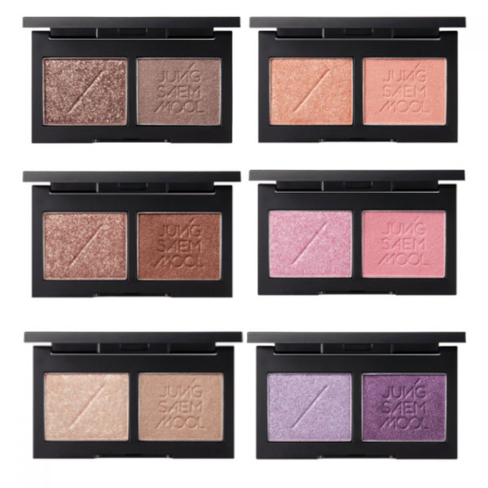 ลด 40% ราคาเว่อร์มากกก กลิตเตอร์ตาแตก ตาบอดได้เลยเตง JUNG SAEM MOOL Refining Eyeshadow Double Palette​ อายแชโดว์ 7.5g