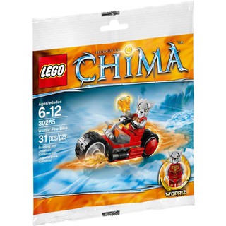 เลโก้​ Lego Chima Polybag 30265 Worriz Fire Bike, 30266 Sykors Ice Cruiser, 30252 Crugs Swamp Jet